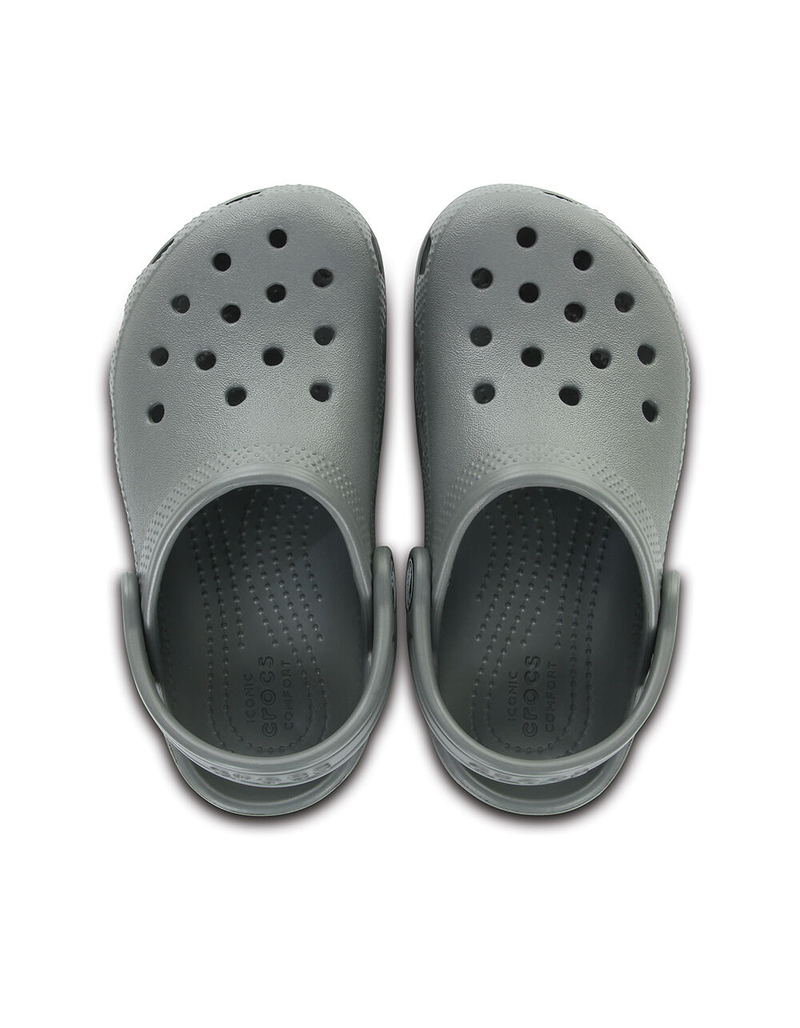 CROCS Classic Juniors Slate Gray Clogs image number 3