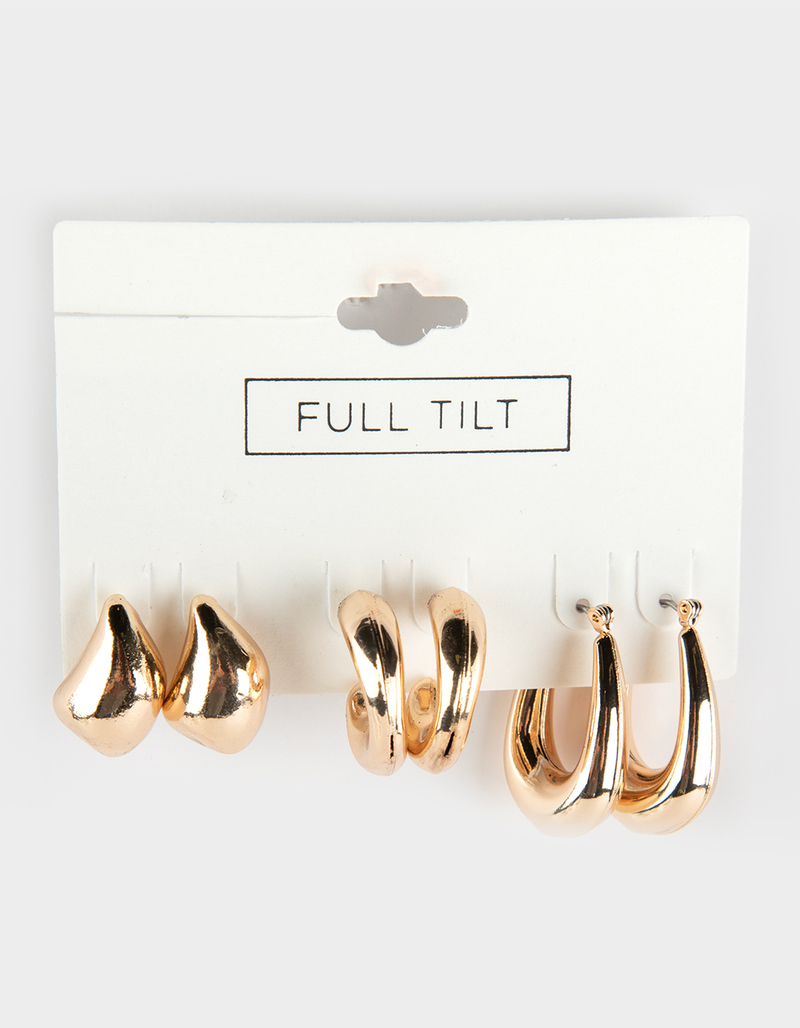 FULL TILT 3 Pack Chunky Earrings image number 0