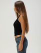 FULL TILT Grommet Womens Halter Top image number 4