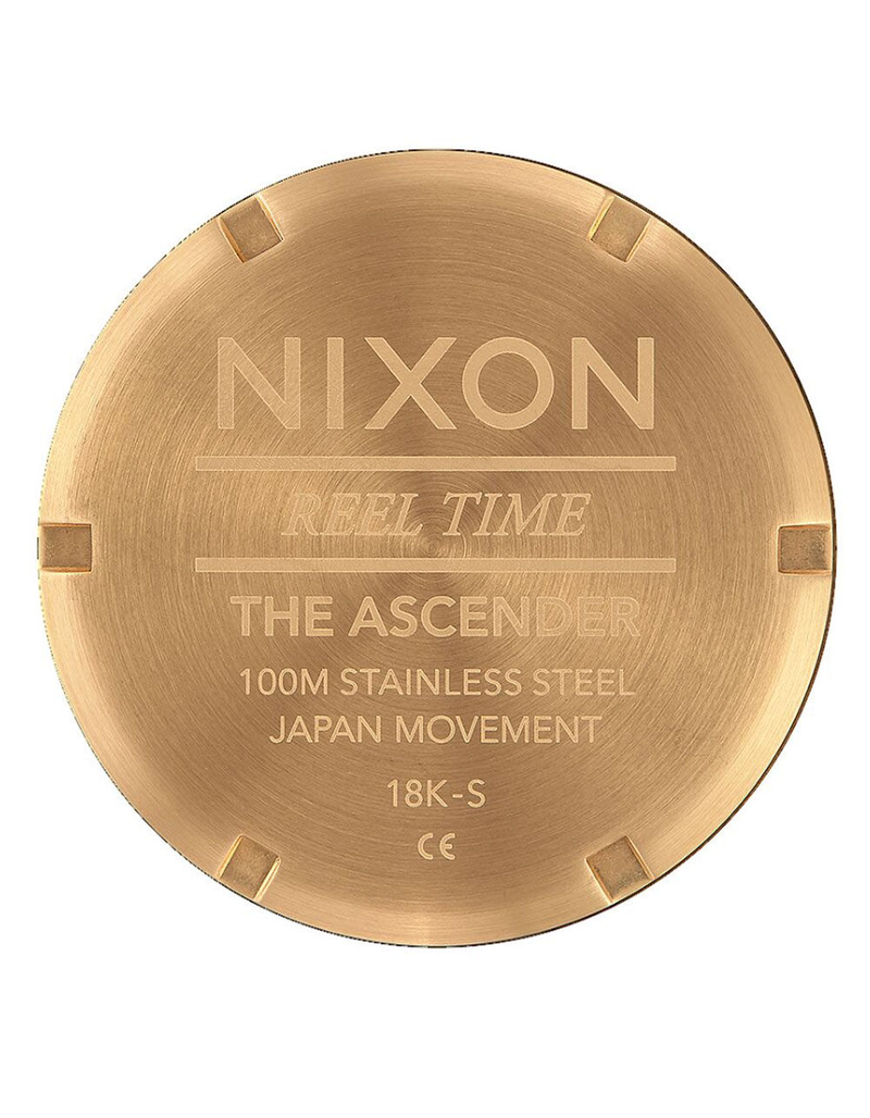 NIXON Ascender All Gold & Blue Sunray Watch image number 3