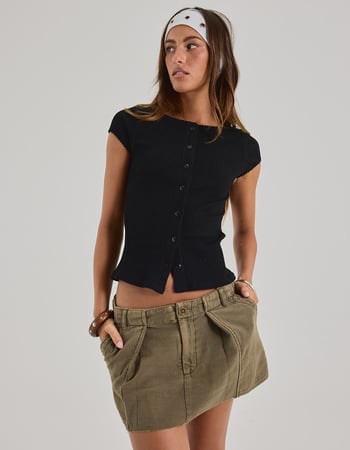 FREE PEOPLE Riverfront Surplus Womens Mini Skirt Primary Image