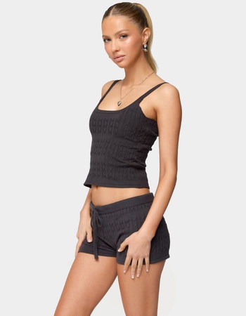 EDIKTED Nella Cable Knit Tank Top Alternative Image