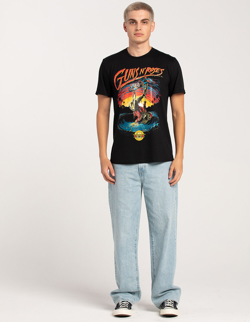 GUNS N ROSES SLASH Hanes Tシャツ ブラック スケルトン GUNS N ROSES SLASH Hanes Tシャツ ブラック スケルトン - メルカリ