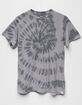 RSQ Tie Dye Womens Gray Boyfriend Tee image number 5