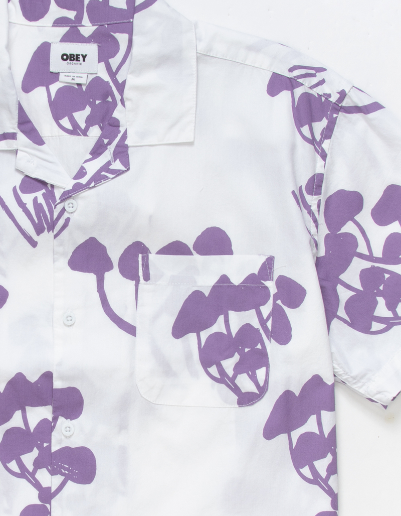 OBEY Trip Mens Button Up Shirt image number 1