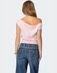 EDIKTED Michaela Off Shoulder Knit Top image number 5