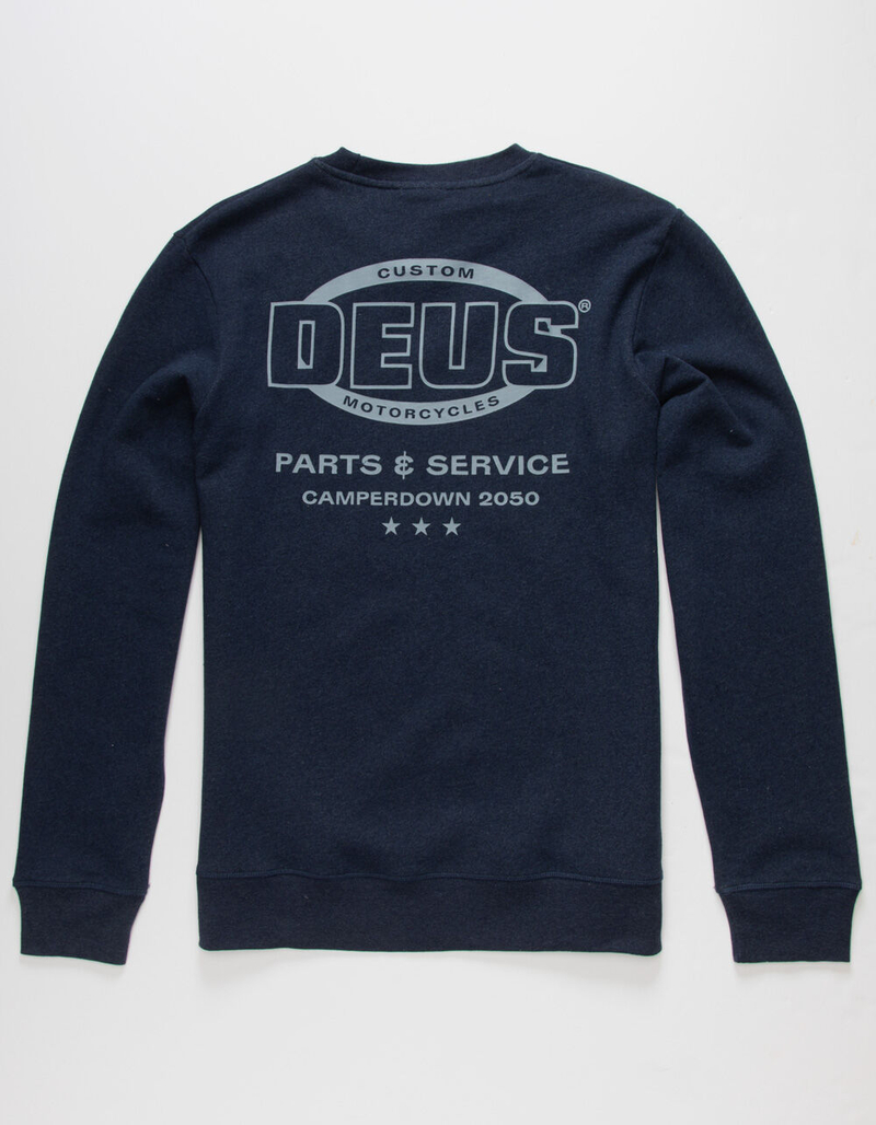DEUS EX MACHINA Chop Shop Mens Crew Neck Sweatshirt image number 0