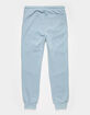 RSQ Fleece Seamed Boys Light Blue Jogger Sweatpants image number 2