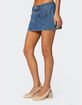 EDIKTED Heart Pocket Denim Mini Skirt image number 3