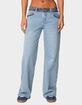 EDIKTED Bandana Bliss Low Rise Jeans image number 1
