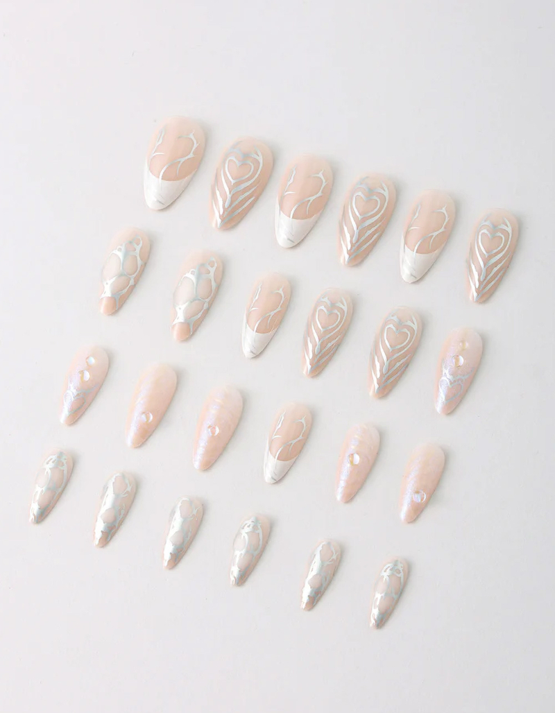 NEVER HAVE I EVER Chrome Hearts Press-On Nails image number 2