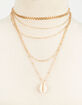 FULL TILT Layered Chain Puka Necklace image number 2