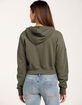 TILLYS Cropped Zip-Up Womens Hoodie image number 3