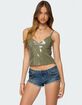 EDIKTED Carmie Vinyl Tank Top image number 1
