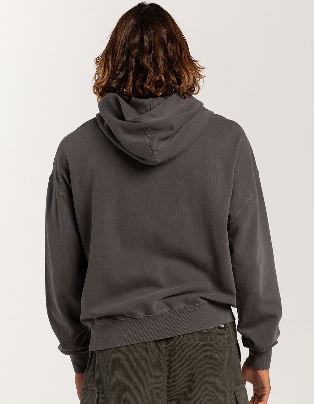 RSQ Mens Washed Oversized Zip-Up Hoodie - DARK GRAY | Tillys