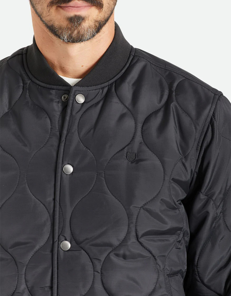 BRIXTON Dillinger Mens Quilted Bomber Jacket image number 2