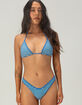 FULL TILT Texture Stripe Triangle Bikini Top image number 5