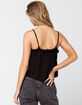 HEART & HIPS Button Ruffle Trim Womens Cami image number 3