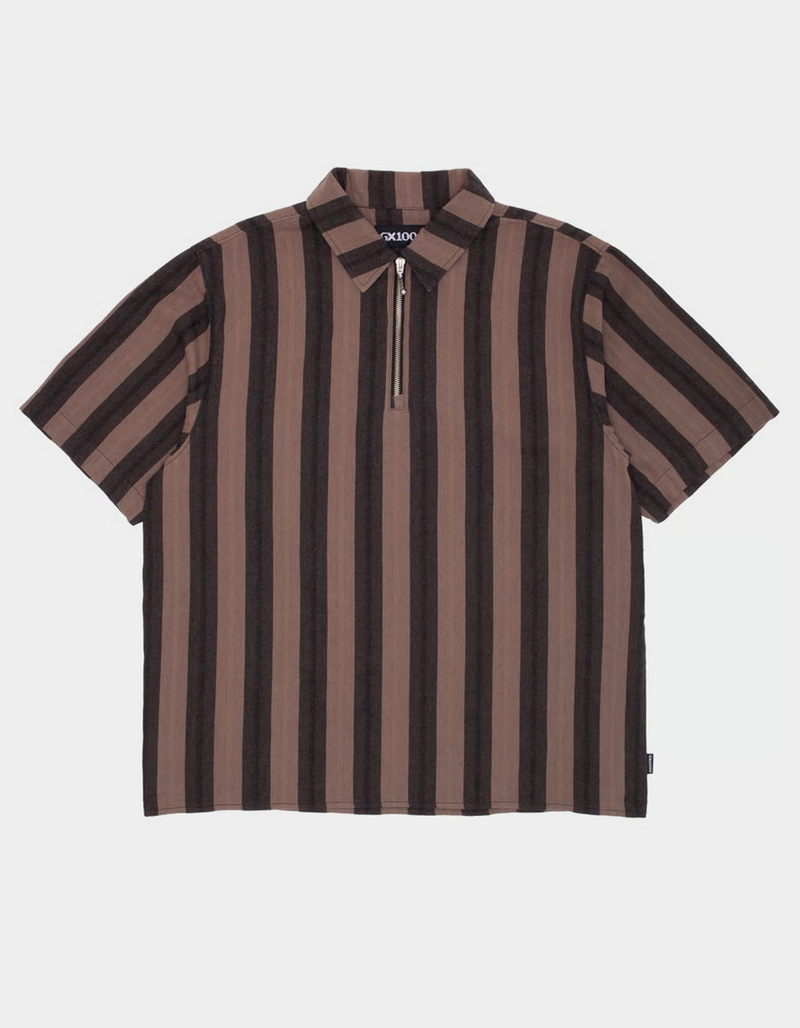GX1000 Stripe Mens Quarter Zip Shirt image number 0