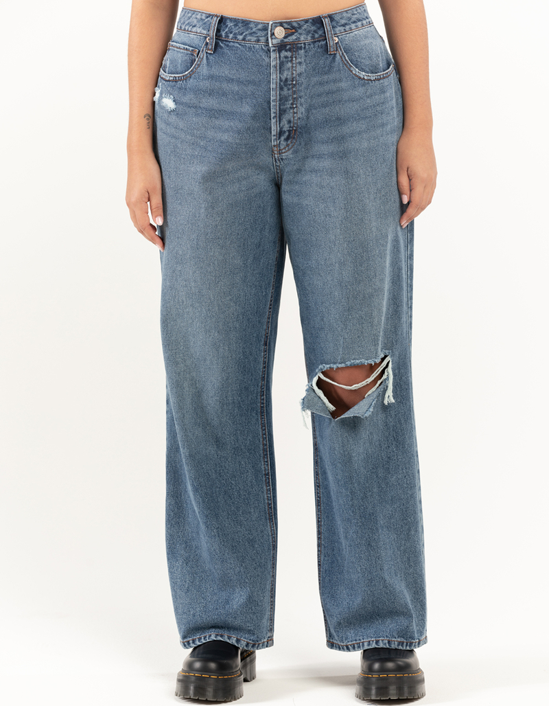 RSQ Womens High Rise Straight Leg Jeans image number 1