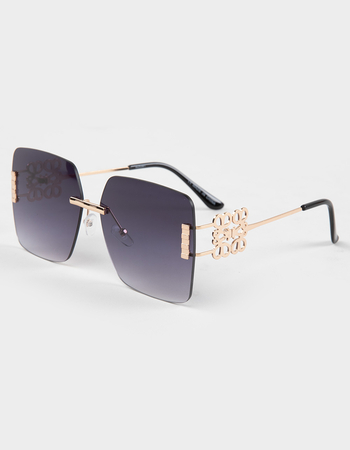 RSQ Rimless Square Gradient Sunglasses Primary Image
