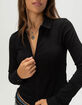 BDG Urban Outfitters Hailey Womens Slim Zip-Up Shirt image number 5