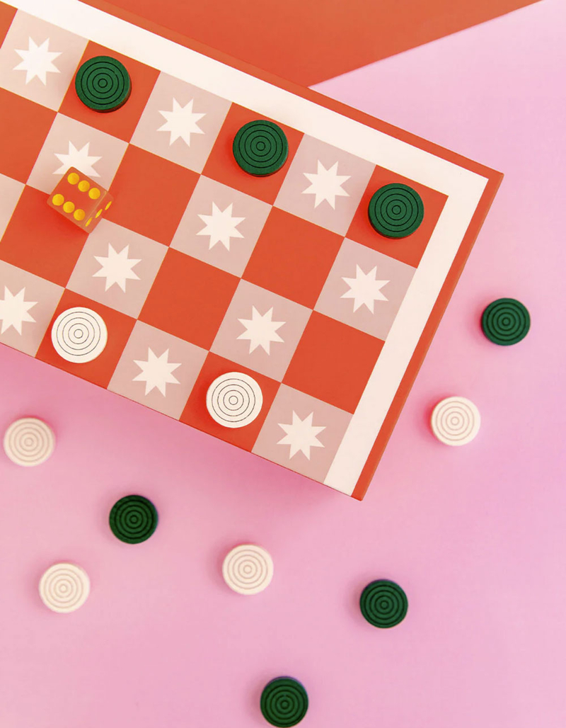BAN.DO Game Night! 2-In-1 Checkers and Backgammon Board image number 3