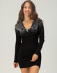 AFFLICTION Blade Killer Womens Long Sleeve Sweater Dress image number 1