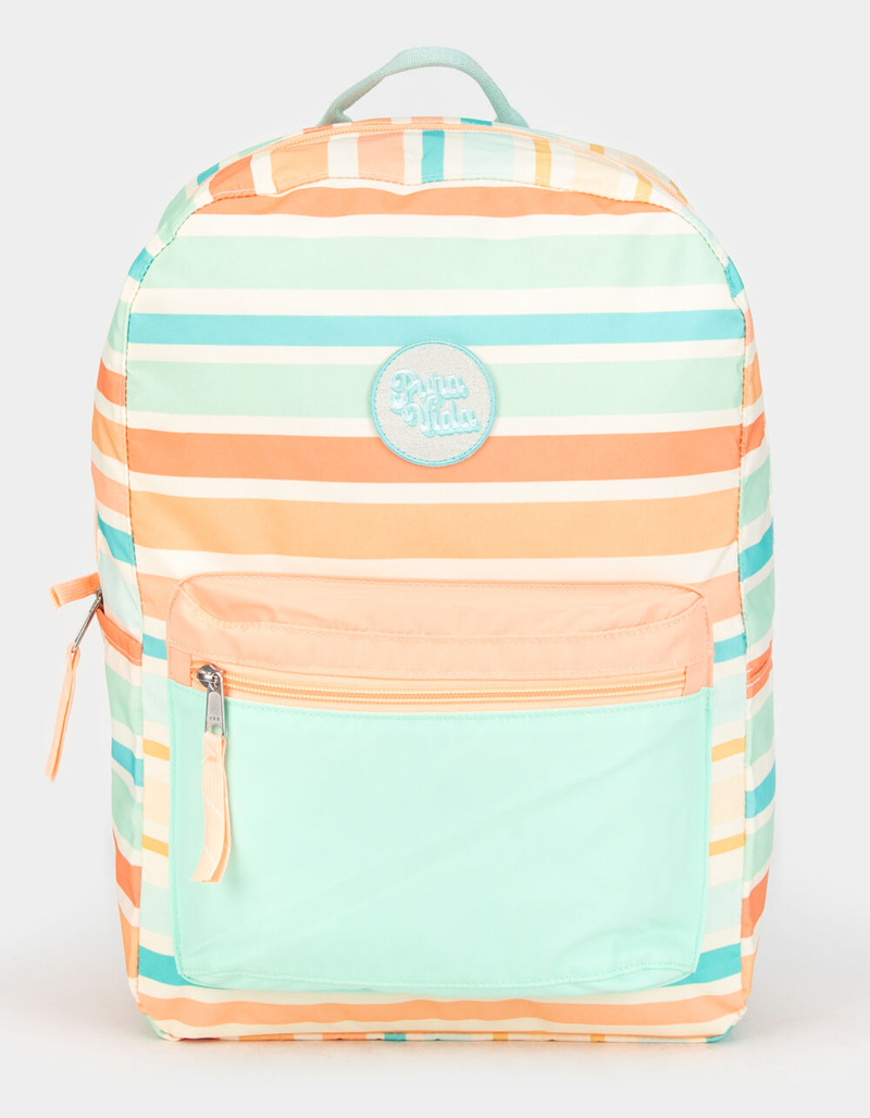 PURA VIDA Classic Stripe Backpack image number 0