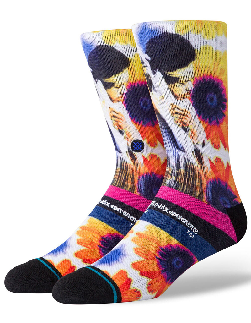 STANCE Jimi Sunflowers Mens Crew Socks image number 0