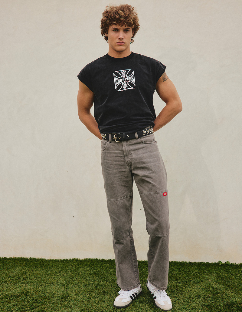 DICKIES Double Knee Mens Loose Straight Jeans image number 6