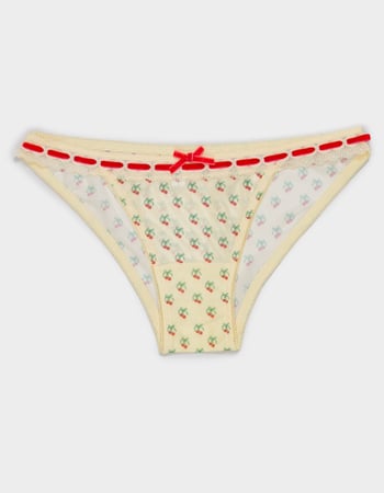 FULL TILT Ribbon Lace Trim Cheeky Panties Primary Image