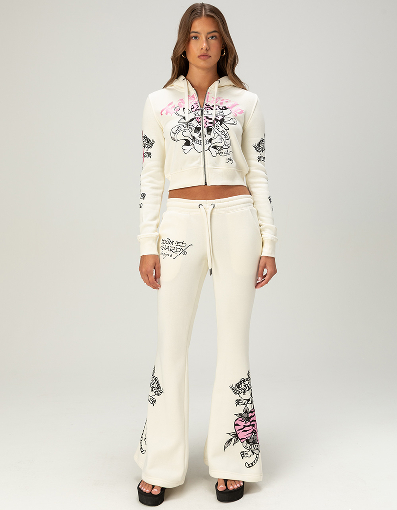 ED HARDY Love Kills Slowly Womens Bootcut Sweatpants image number 6