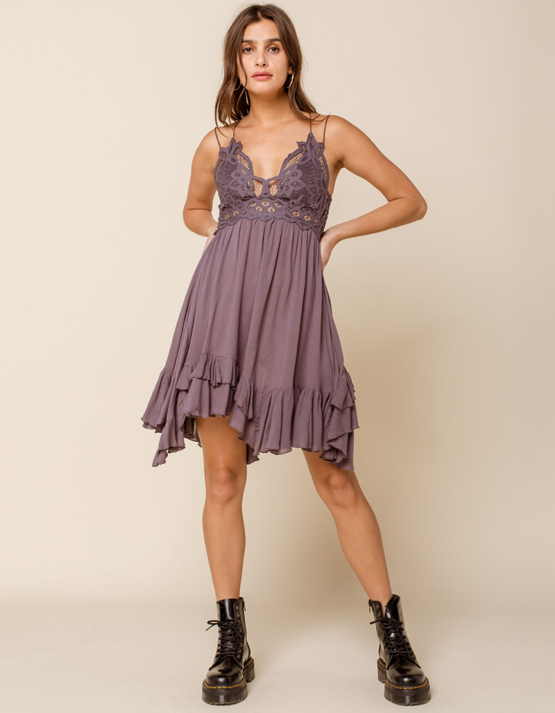 FREE PEOPLE Adella Charcoal Slip Dress image number 3