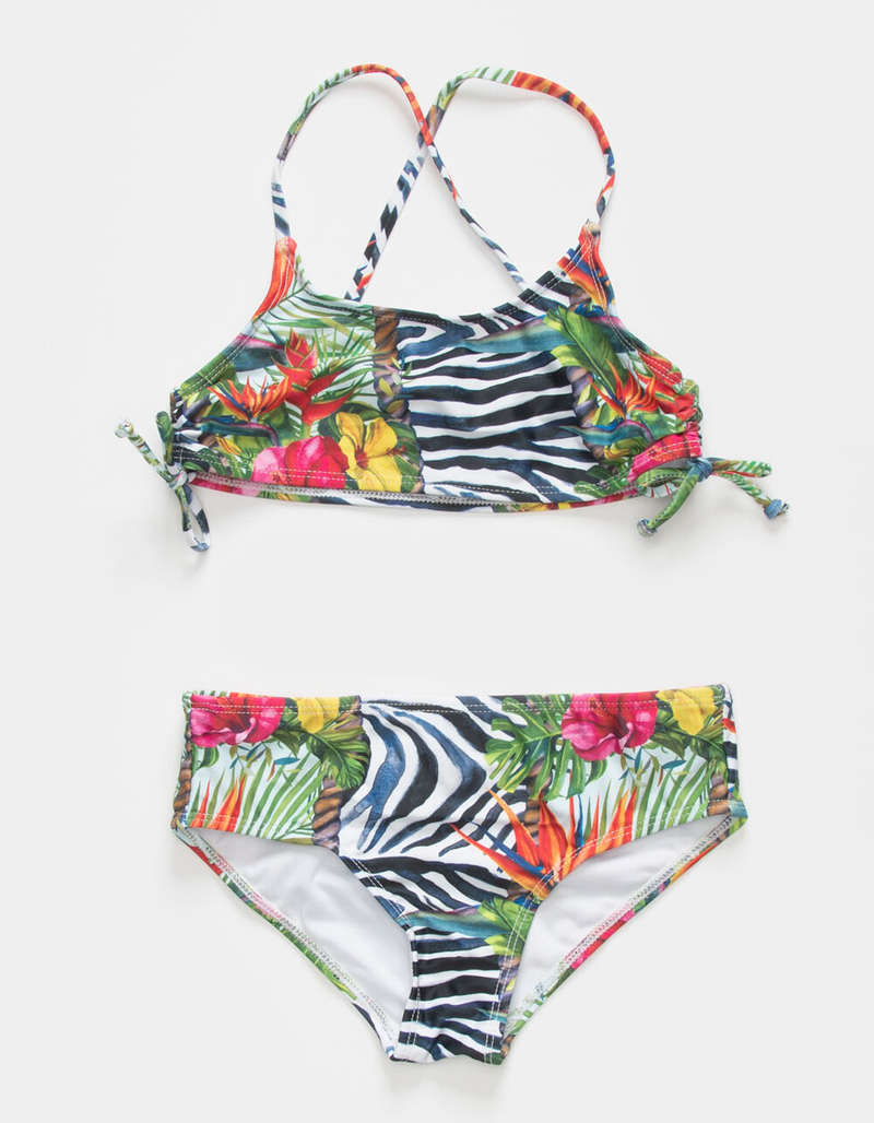 CORAL & REEF Tie Side Girls Bralette Bikini image number 0