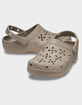 CROCS Floral Cut-Out Womens Classic Clogs image number 1