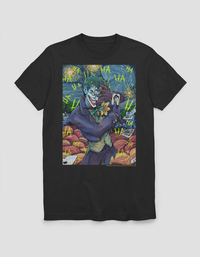 BATMAN Starry Night Joker Unisex Tee image number 0