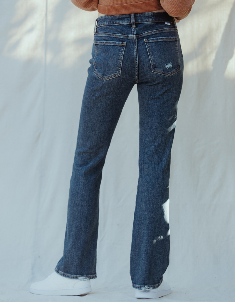 DAZE DENIM Y2K  Womens Low Rise Boot Cut Jeans image number 5