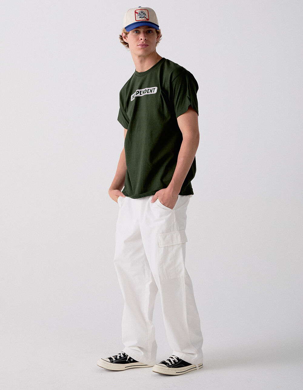 RSQ Mens Loose Cargo Pants - OFF WHITE - 29x32 | Tillys