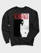 SCARFACE Poster Distressed Unisex Crewneck Sweatshirt image number 1