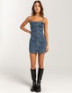 RSQ Womens Button Front Denim Dress image number 2