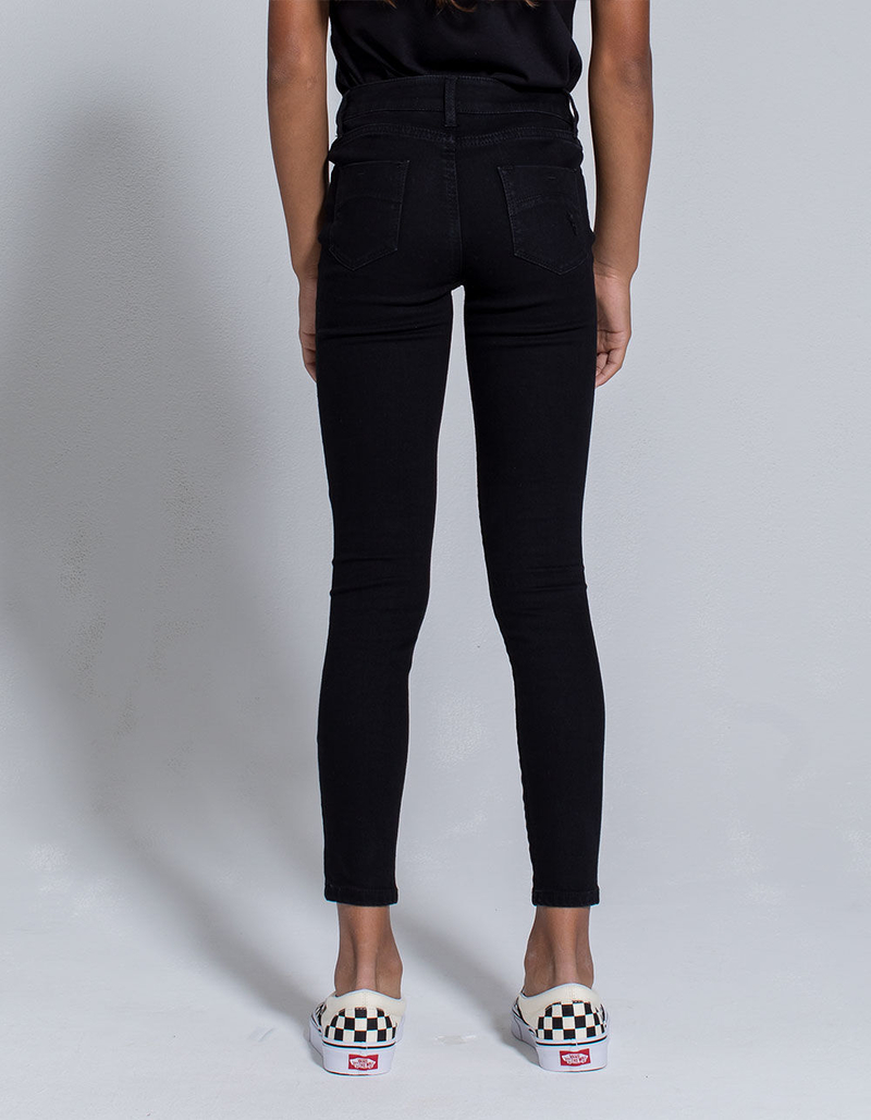 RSQ Ibiza Black Girls Ripped Skinny Jeans image number 3