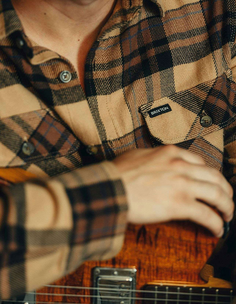 BRIXTON Bowery Mens Flannel image number 4