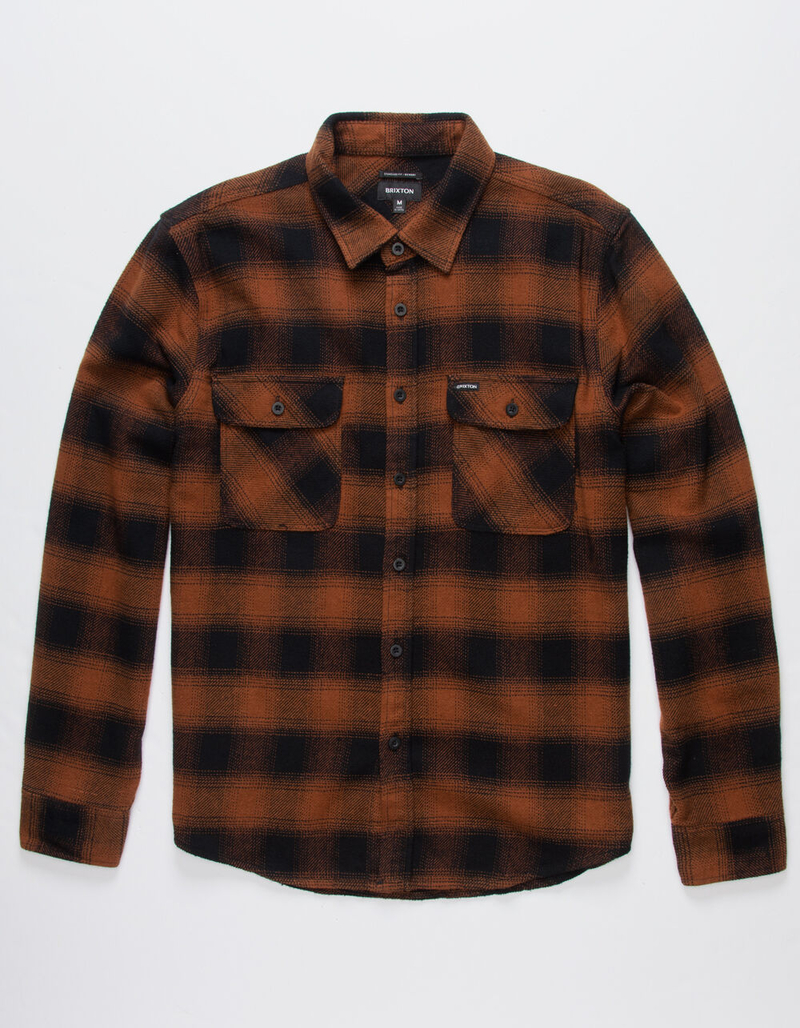 BRIXTON Bowery Mens Flannel Shirt image number 0