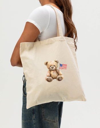 BEAR Teddy Flag Tote Bag Primary Image
