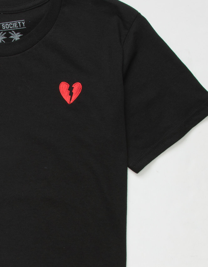 RIOT SOCIETY Broken Heart Embroidered Boys T-Shirt image number 1
