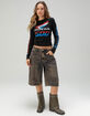 HONDA 500 Womens Long Sleeve Baby Tee image number 2