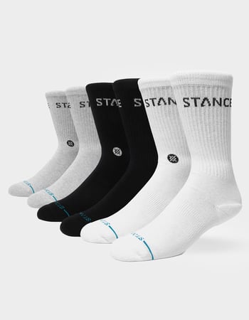 STANCE Origin 6 Pack Mens Crew Socks Primary Image