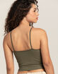 SKY & SPARROW Seamless V-Neck Womens Rib Cami image number 3