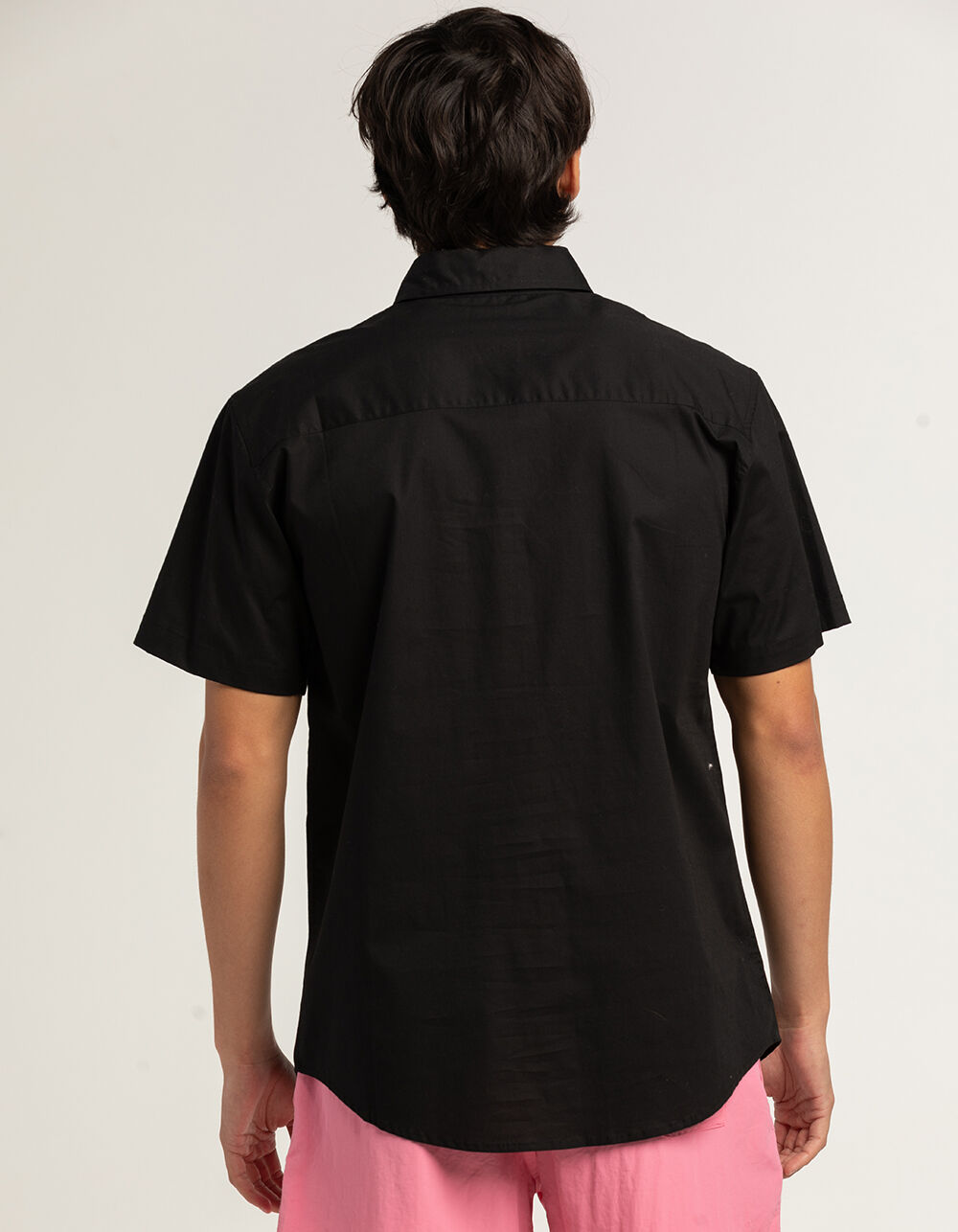 RSQ Mens Solid Button Up Shirt - BLACK | Tillys